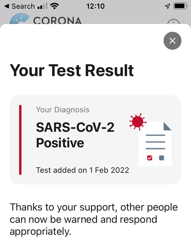 SARS-CoV-2 positive