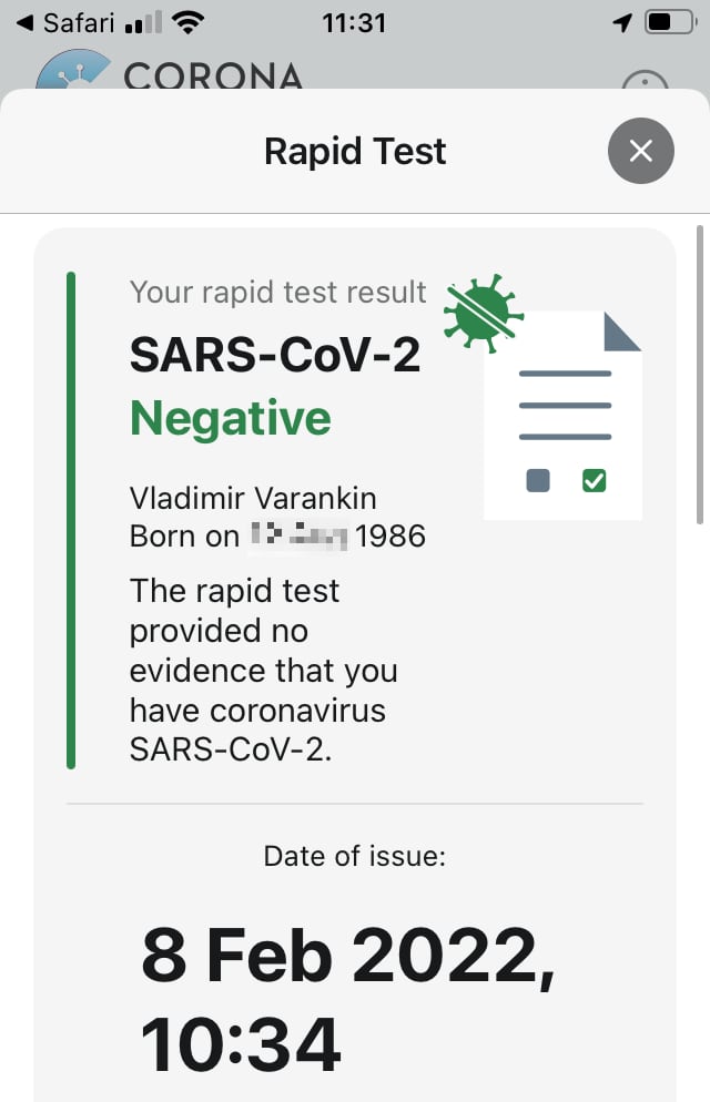 SARS-CoV-2 negative